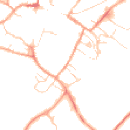 Daytime road noise heatmap for CB7 4BE
