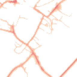Daytime road noise heatmap for CB7 4BJ