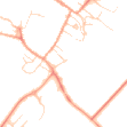 Daytime road noise heatmap for CB7 4BN