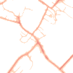 Daytime road noise heatmap for CB7 4BU