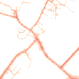 Daytime road noise heatmap for CB7 4BW