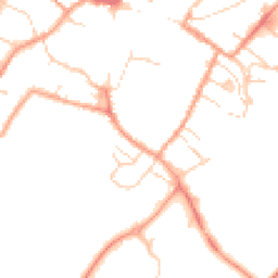 Daytime road noise heatmap for CB7 4DA