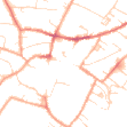 Daytime road noise heatmap for CB7 4DS