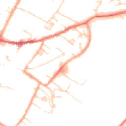 Daytime road noise heatmap for CB7 4ED