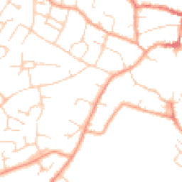 Daytime road noise heatmap for CB7 4EQ