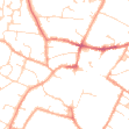 Daytime road noise heatmap for CB7 4ES