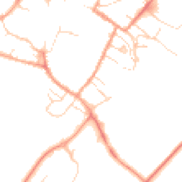 Daytime road noise heatmap for CB7 4FN