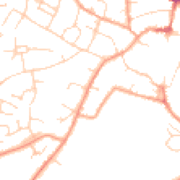 Daytime road noise heatmap for CB7 4HJ