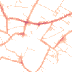 Daytime road noise heatmap for CB7 4JR