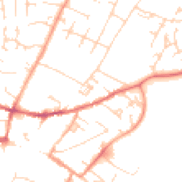 Daytime road noise heatmap for CB7 4PP