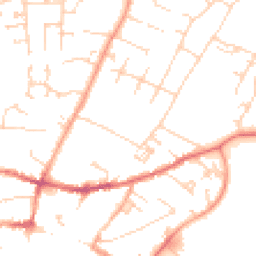 Daytime road noise heatmap for CB7 4PT