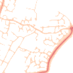 Daytime road noise heatmap for CB7 4QX