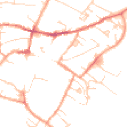 Daytime road noise heatmap for CB7 4SQ