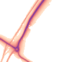 Daytime road noise heatmap for CB7 4TB