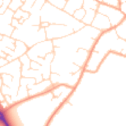 Daytime road noise heatmap for CB7 4XS