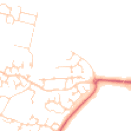 Daytime road noise heatmap for CB7 4ZB