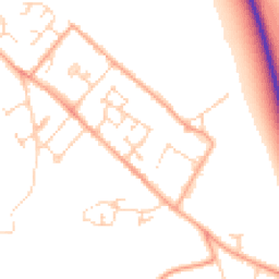 Daytime road noise heatmap for CB7 5DP