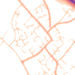 Daytime road noise heatmap for CB7 5DT