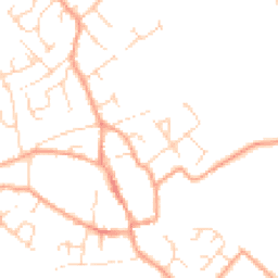 Daytime road noise heatmap for CB7 5FJ