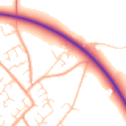 Daytime road noise heatmap for CB7 5GD