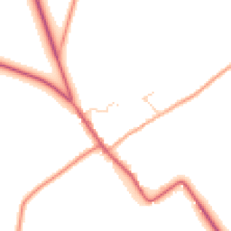 Daytime road noise heatmap for CB7 5GW