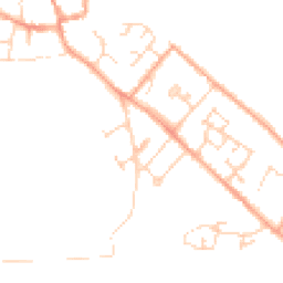 Daytime road noise heatmap for CB7 5JR