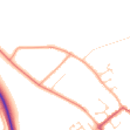 Daytime road noise heatmap for CB7 5JY