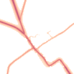 Daytime road noise heatmap for CB7 5PN