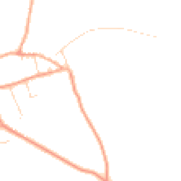 Daytime road noise heatmap for CB7 5QA
