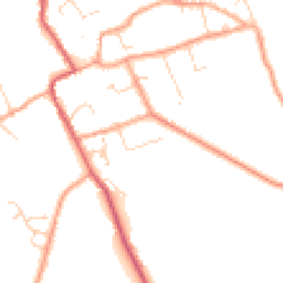 Daytime road noise heatmap for CB7 5QR