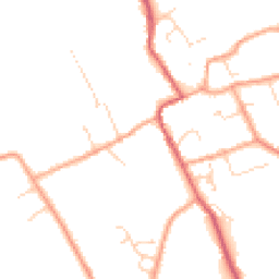 Daytime road noise heatmap for CB7 5QW