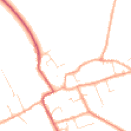 Daytime road noise heatmap for CB7 5RN
