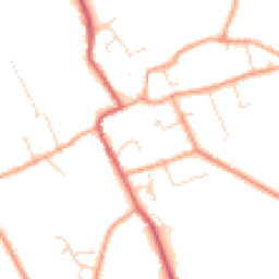 Daytime road noise heatmap for CB7 5RP