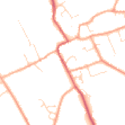 Daytime road noise heatmap for CB7 5RY