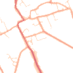 Daytime road noise heatmap for CB7 5RZ