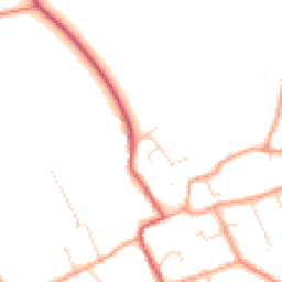 Daytime road noise heatmap for CB7 5SG