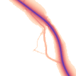 Daytime road noise heatmap for CB7 5TN