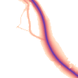 Daytime road noise heatmap for CB7 5TS