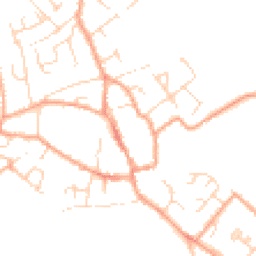 Daytime road noise heatmap for CB7 5WE