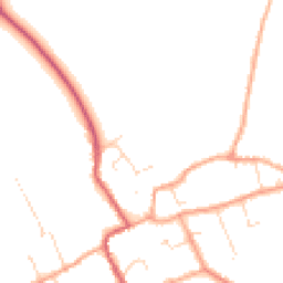 Daytime road noise heatmap for CB7 5WF