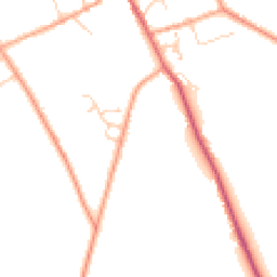 Daytime road noise heatmap for CB7 5XG