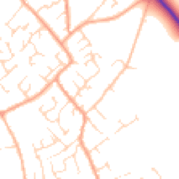 Daytime road noise heatmap for CB7 5YX
