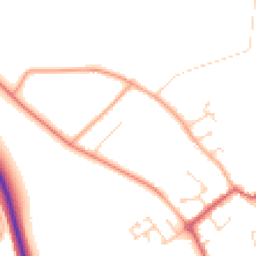 Daytime road noise heatmap for CB7 6AA