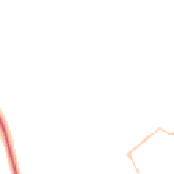 Night-time road noise heatmap for CB7 6AA