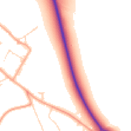 Daytime road noise heatmap for CB7 6AF