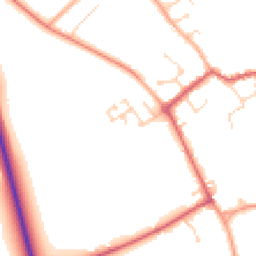 Daytime road noise heatmap for CB7 6AL