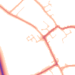 Daytime road noise heatmap for CB7 6AN