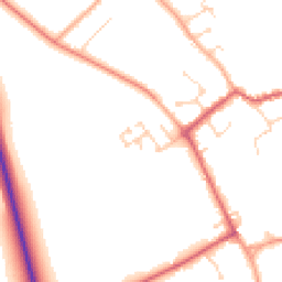 Daytime road noise heatmap for CB7 6AQ