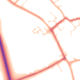 Daytime road noise heatmap for CB7 6AZ