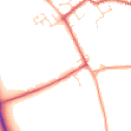 Daytime road noise heatmap for CB7 6BF